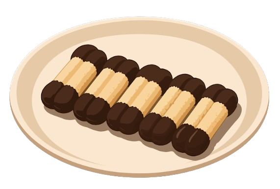 Bokkenpootjes, kue khas Belanda berlapis cokelat